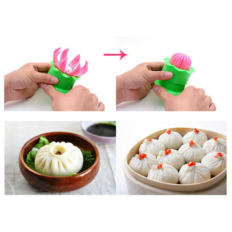 Random color Chinese Baozi Mold Steamed Stuffed Bun Mold Maker Dim Sum ShapeFCA