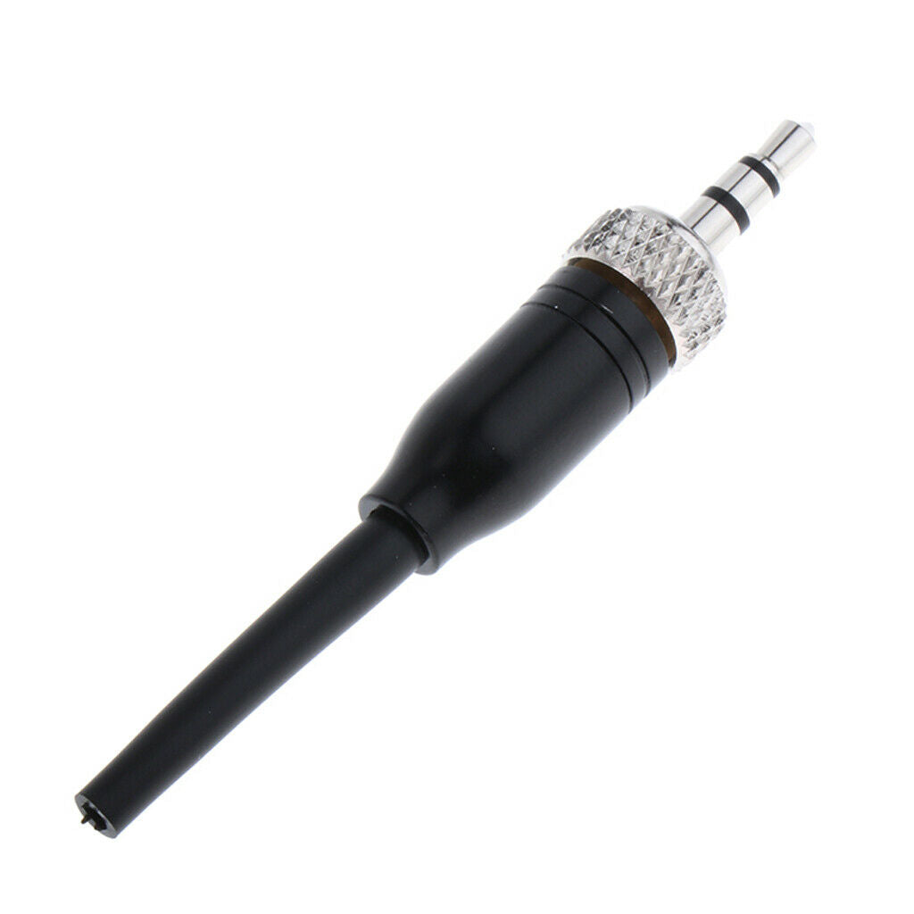 3.5mm Lock Stereo   Plug Mini Audio Connector for Repair Microphone Black