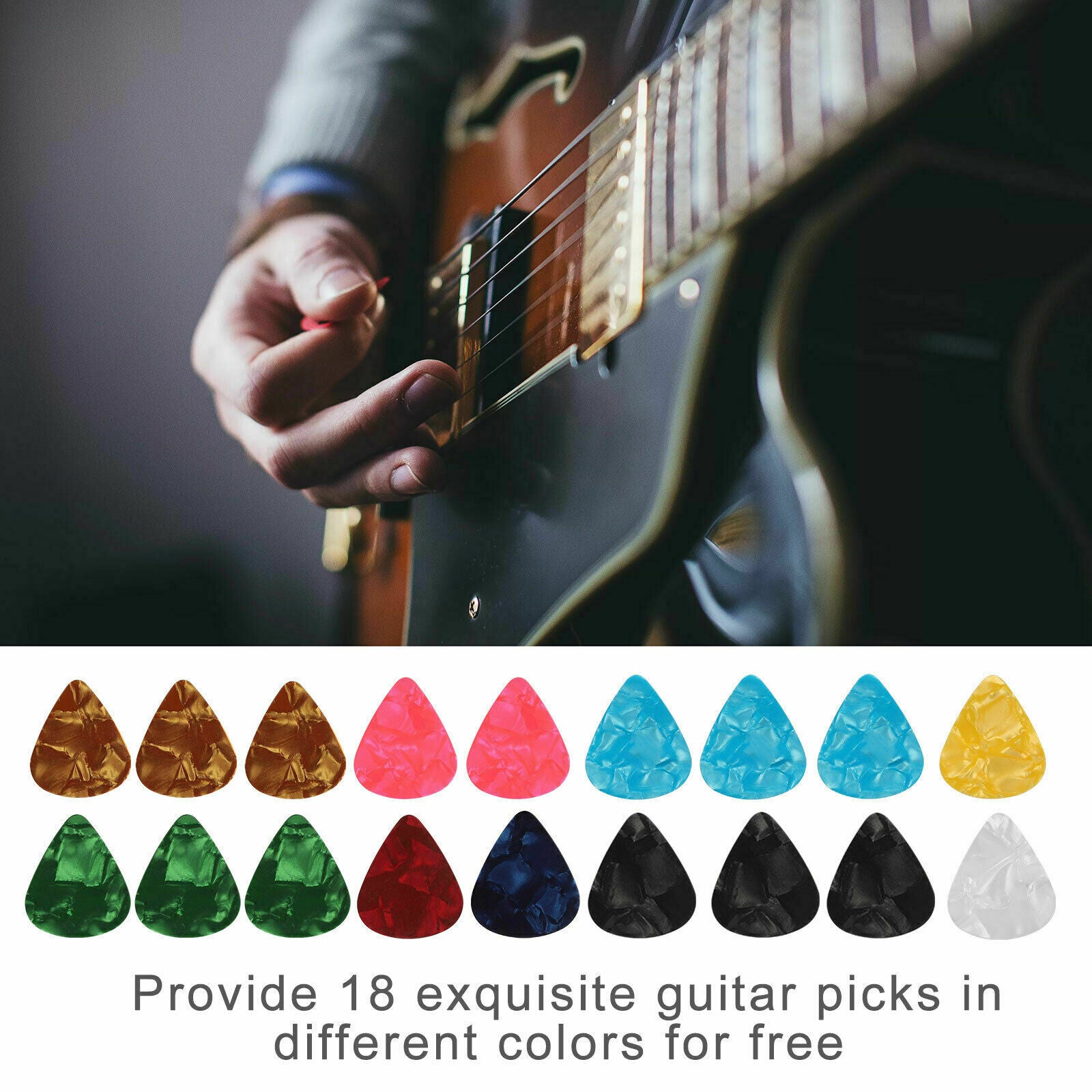 2 Set Saddle Nut+Puller+24PCS Acoustic Guitar Bridge Pins Pegs+18 Guitar Picks