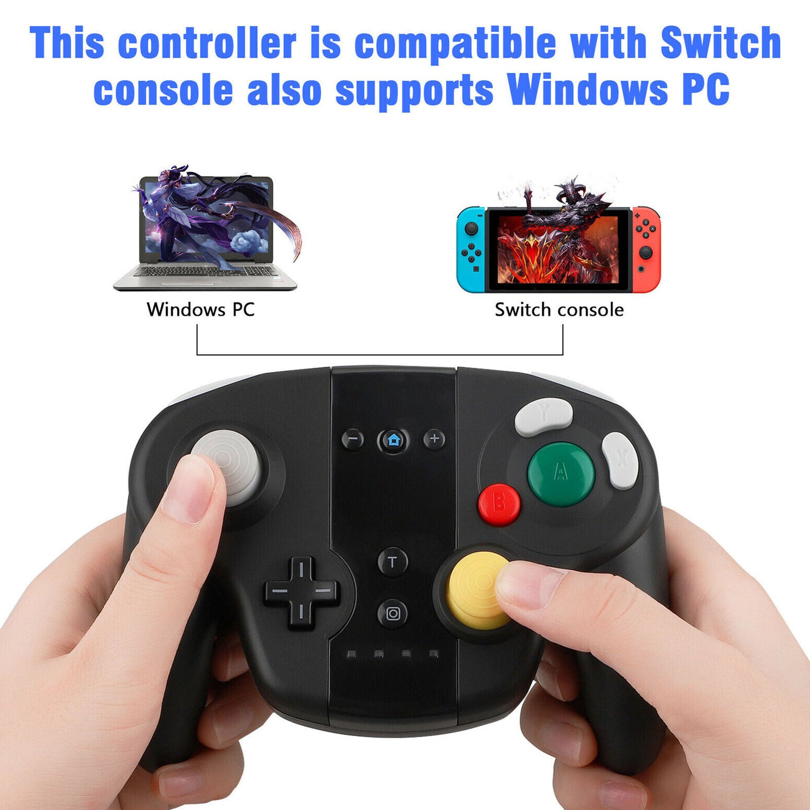 Wireless Shock Game Controller For Nintendo GameCube NGC Wii Video Game N-Switch