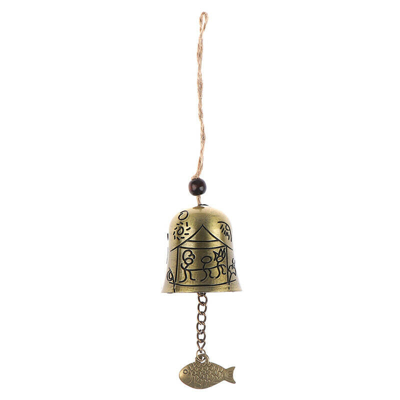 1PC Mural Statue Pattern Bell Blessing Feng Shui Wind Chime for Good Lu.l8