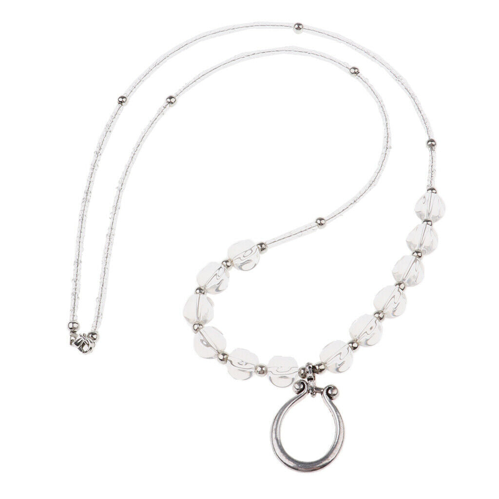 Crystal Adjustable Eyeglasses Necklace Reading Glasses Holder Chain Retainer