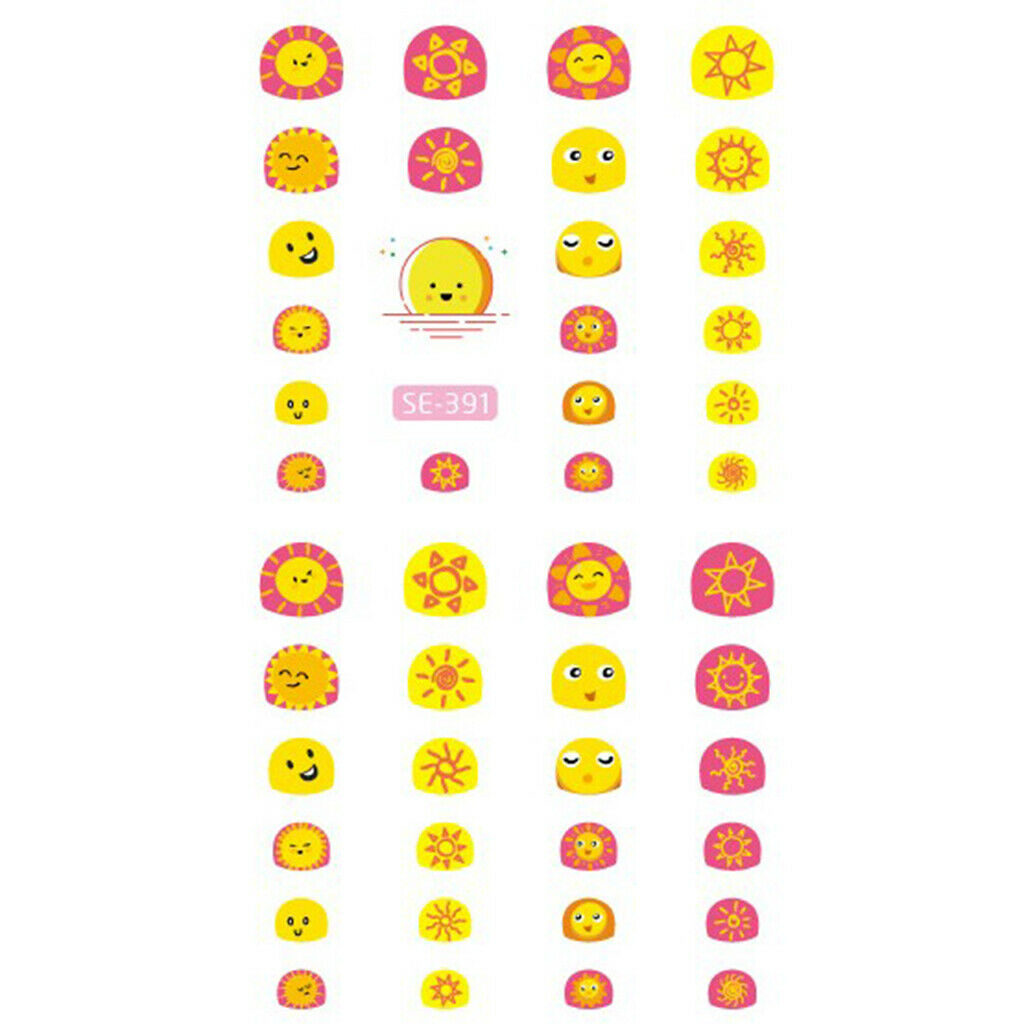 10x Moon Nail Art Stickers Boys Girls Adults Tips Decals for Phone Clothes