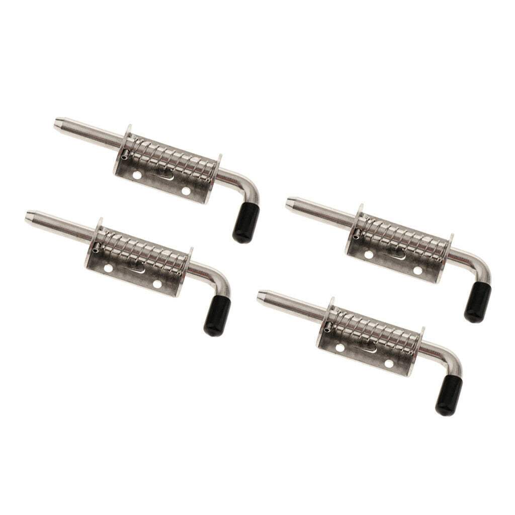 4pcs Cabinet Furniture Spring Latch Barrel Bolt Carriage Accessory with Axle