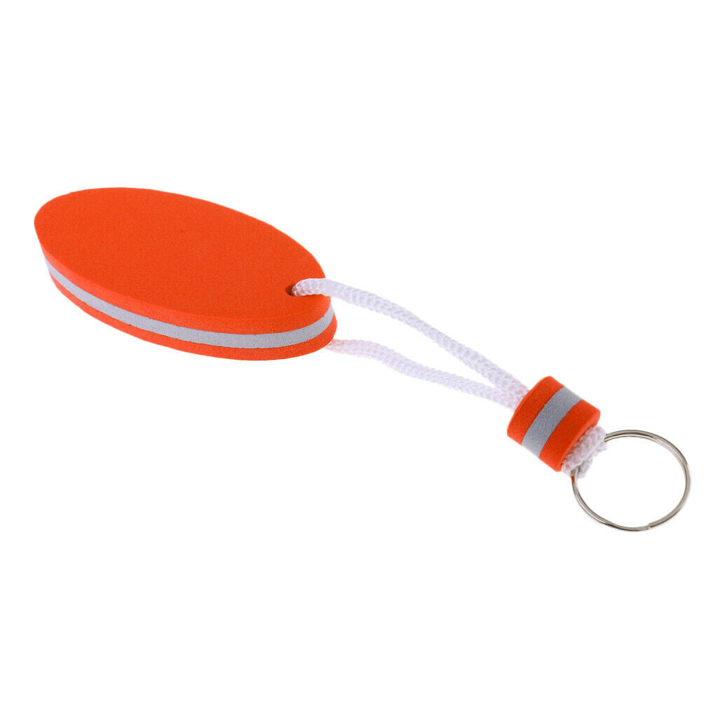 5 Pieces Oval Shaped EVA Foam Floating Key Ring Boat Keychain