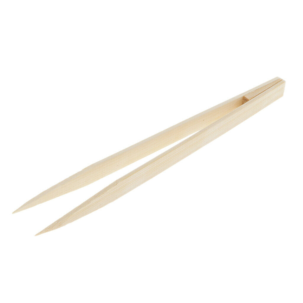 15cm Bamboo Tweezers Nipper Jewelry Making Beading Picking Tools Pincers