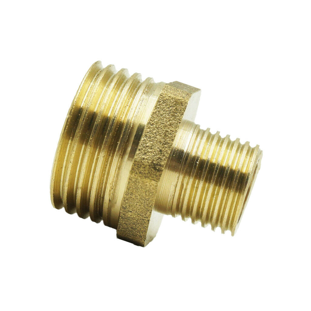4Pc Brass Barbed Fitting Threaded Coupler Joint Connector 1/2-1/4", 1/2-1/8
