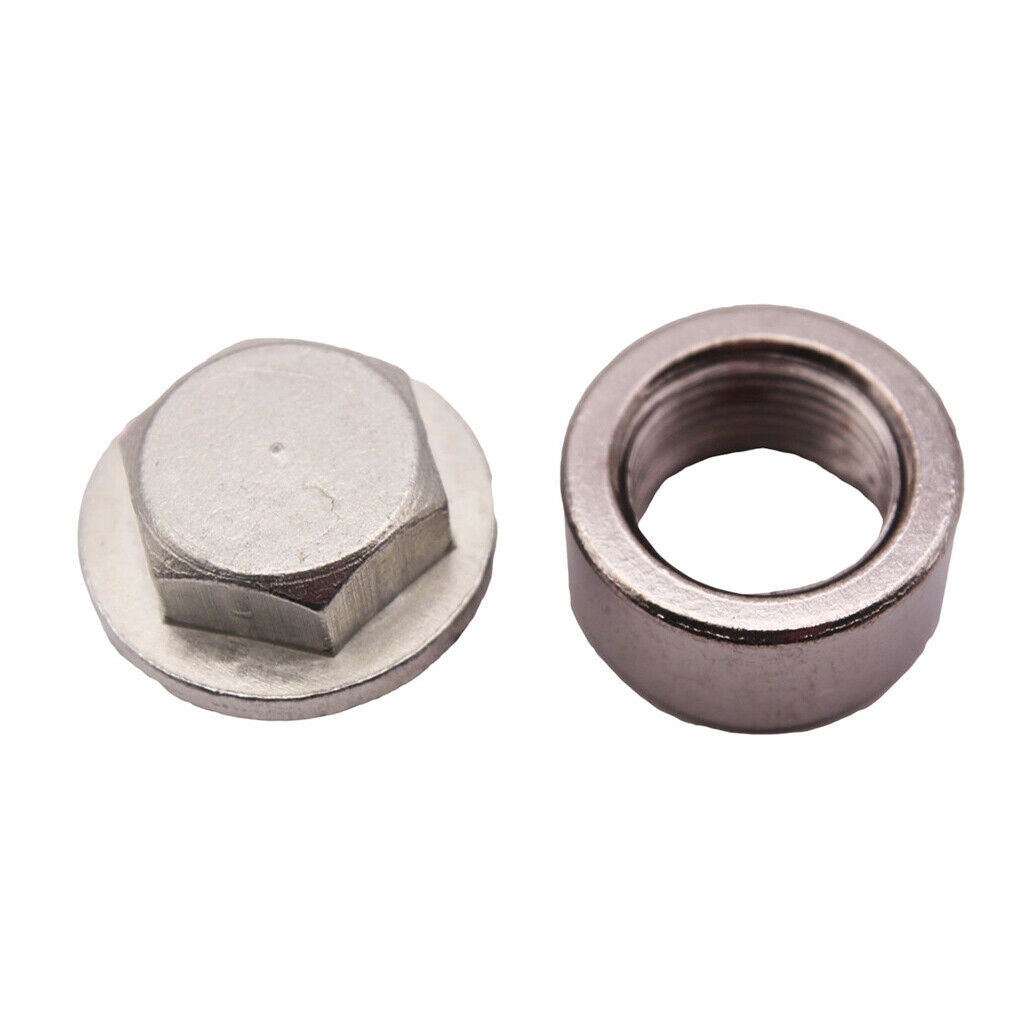 2Pcs Steel Weld on Exhaust Fitting Oxygen O2 Sensor Bung M18x1.5 Thread 18mm