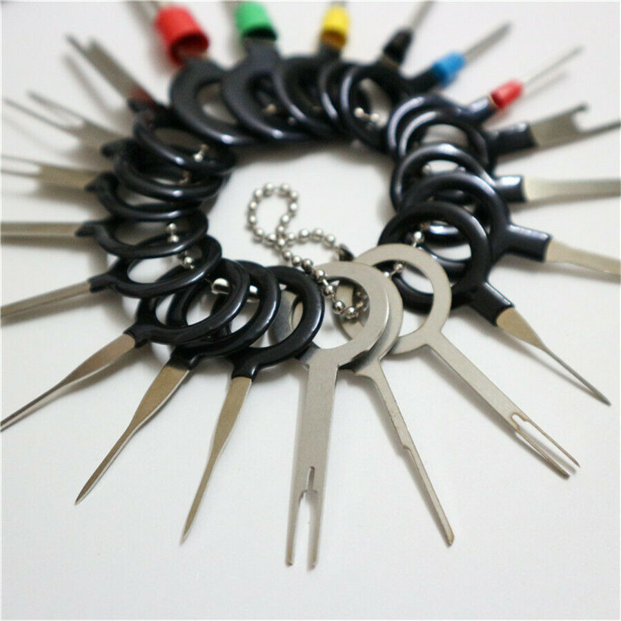 21 Pcs/Set Terminal Removal Electrical Wiring Crimp Connector Pin Extractor Kit