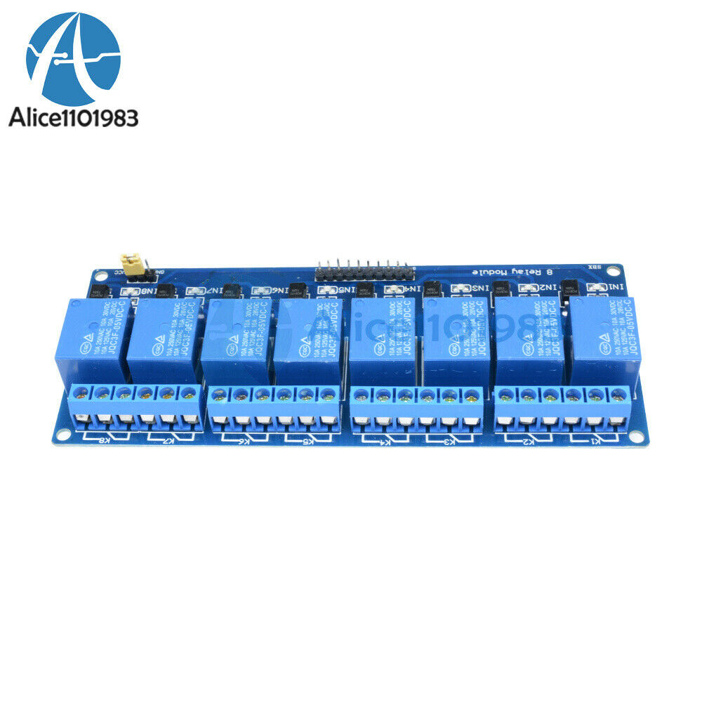 5V Eight 8 Channel Relay Module With optocoupler For PIC AVR DSP ARM Arduino DIY