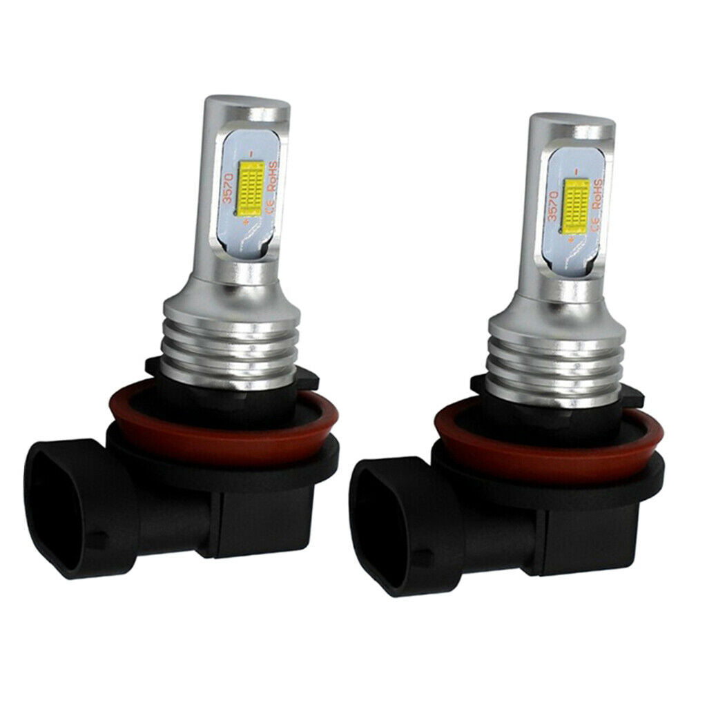 2 x 1700-1800K DC12-24V Auto Foglight Lamp DRL Headlight Bulbs H8/H11-3570
