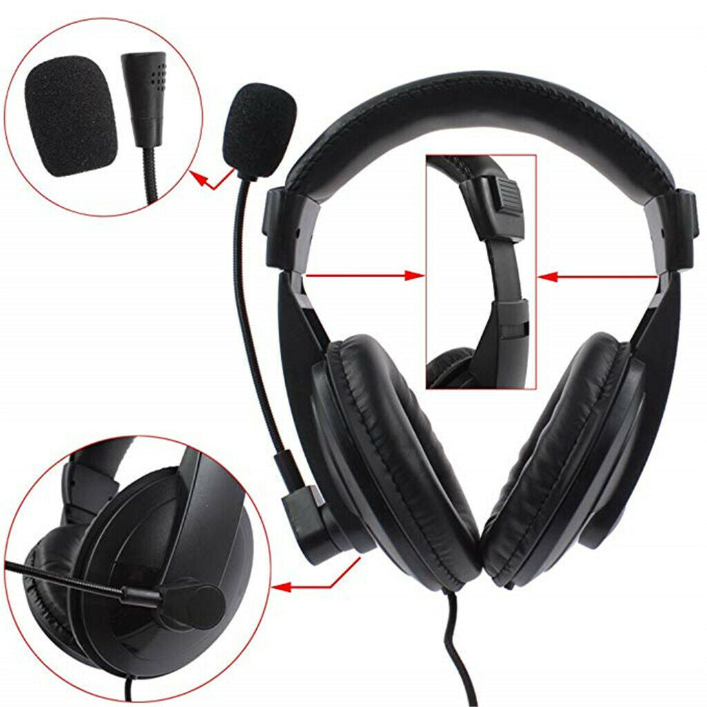 Professional noise canceling overhead headphones for 2Pin