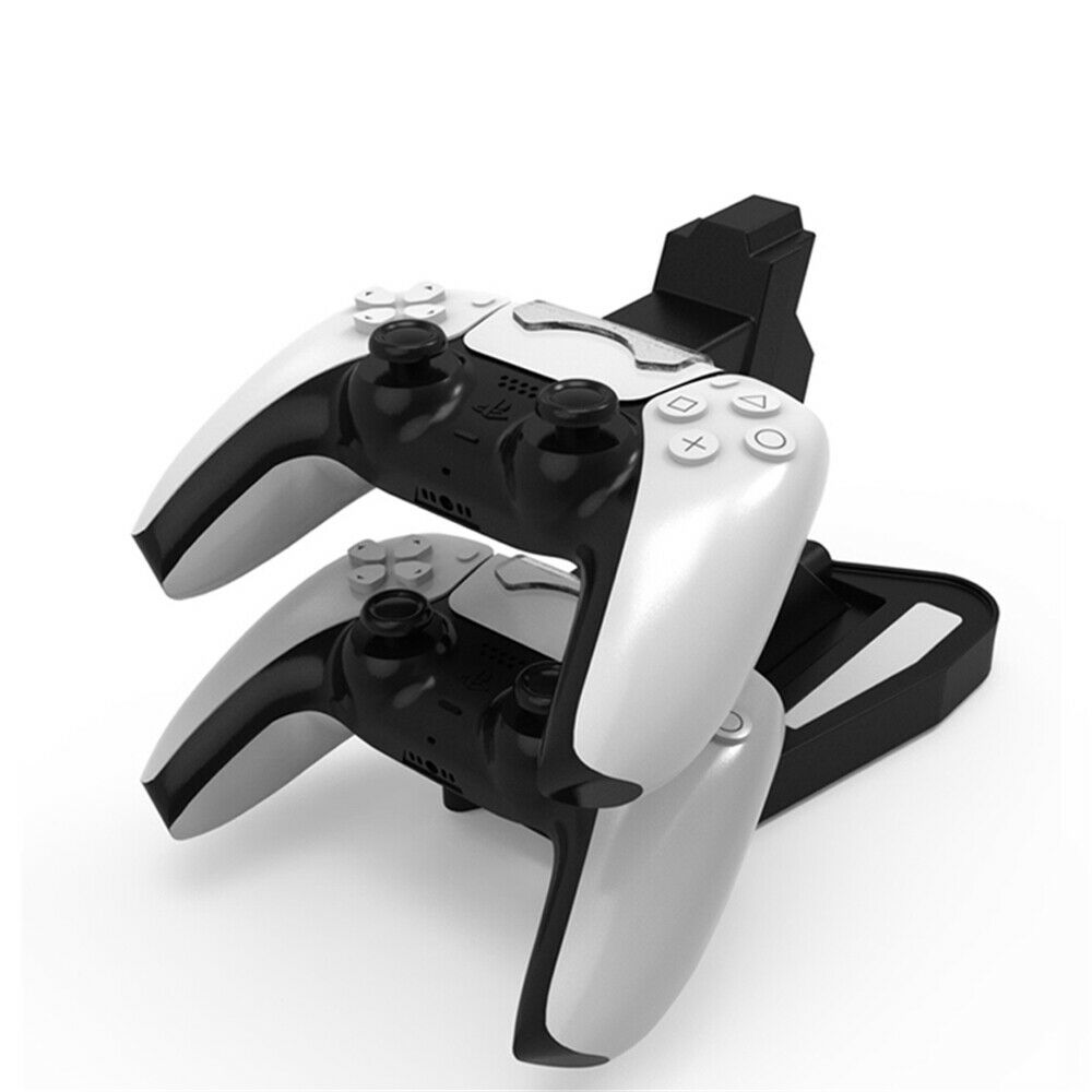 USB Charger Dual Charging Dock Stand Station Cradle Holder for PS5 Controller