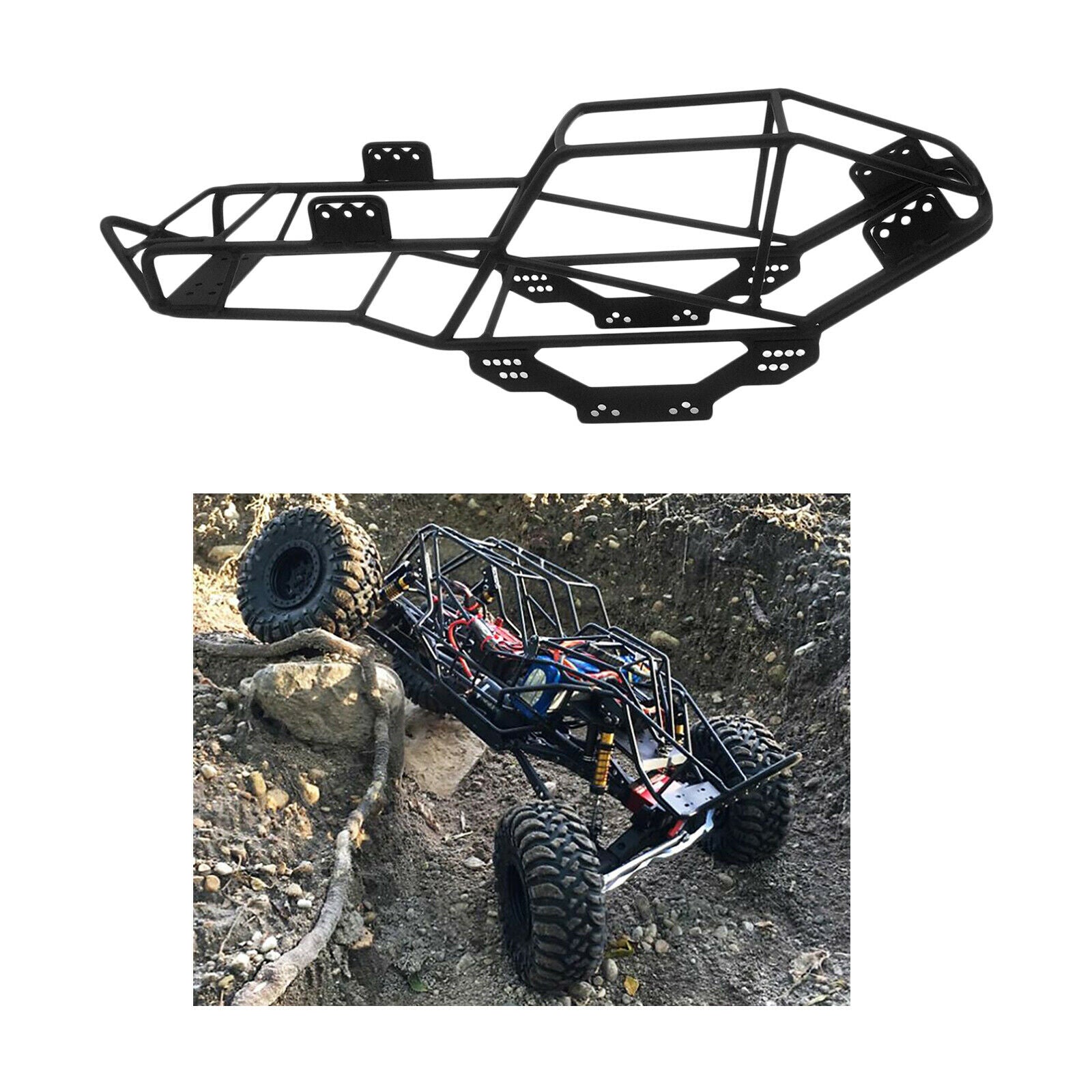 RC Roll Cage Chassis Frame for SCX10 1/10 Truck Car DIY Modified Replacement