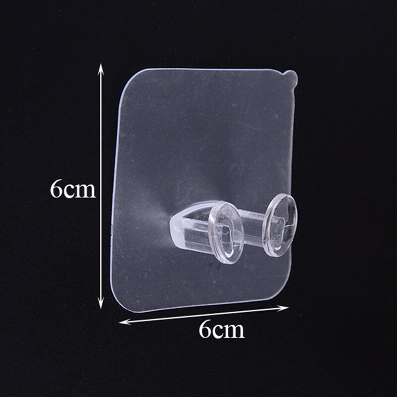4x/pack home office wall adhesive plastic power plug storage hook random c.l8