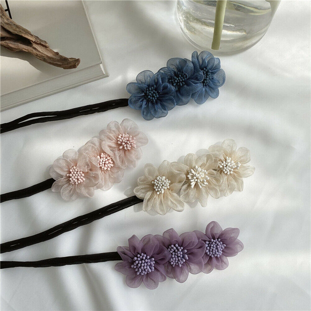 Accessories Flower Hairpin Elegant Bud Hairpin Flower Clip Hair Bun Maker