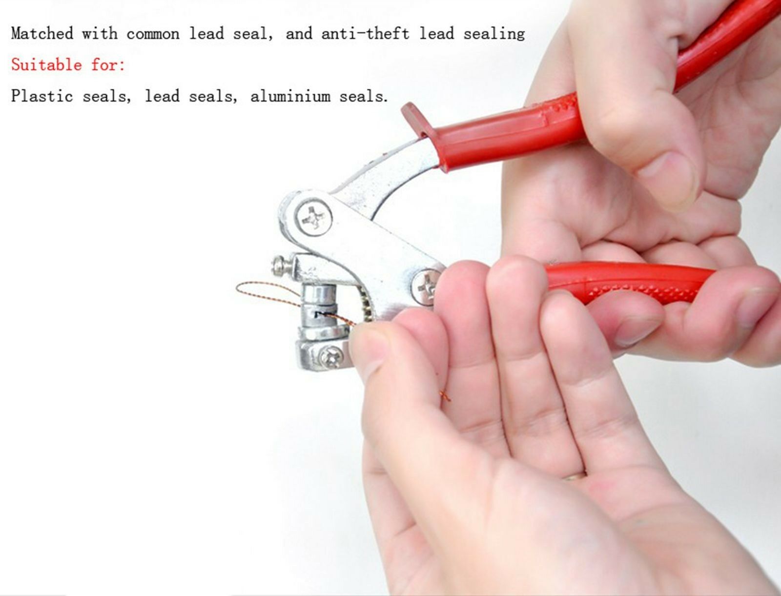 Anti-theft Lead sealing pliers Security Red Plastic Electric Meter/Taxi Meter