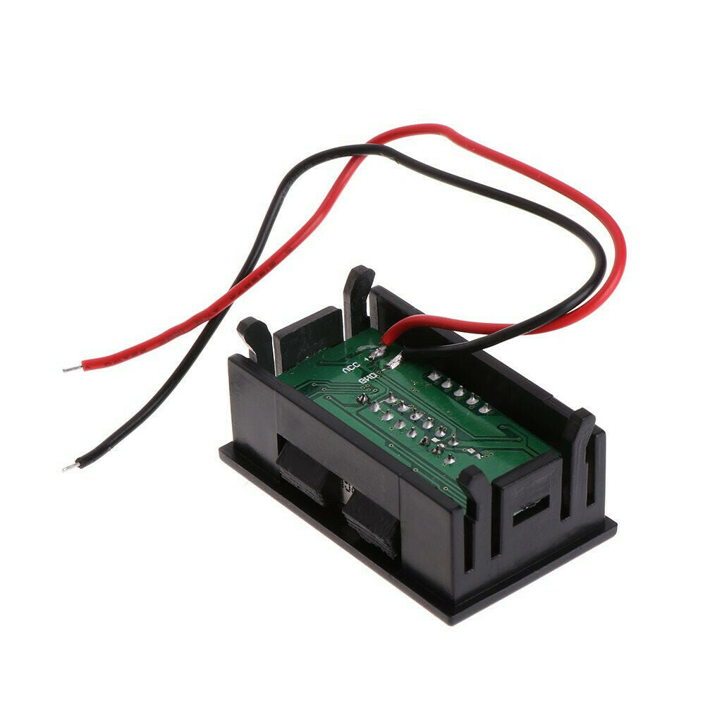 DC 7-100V Red LED Voltage Voltmeter Tester For 12V Cars lithium batteries