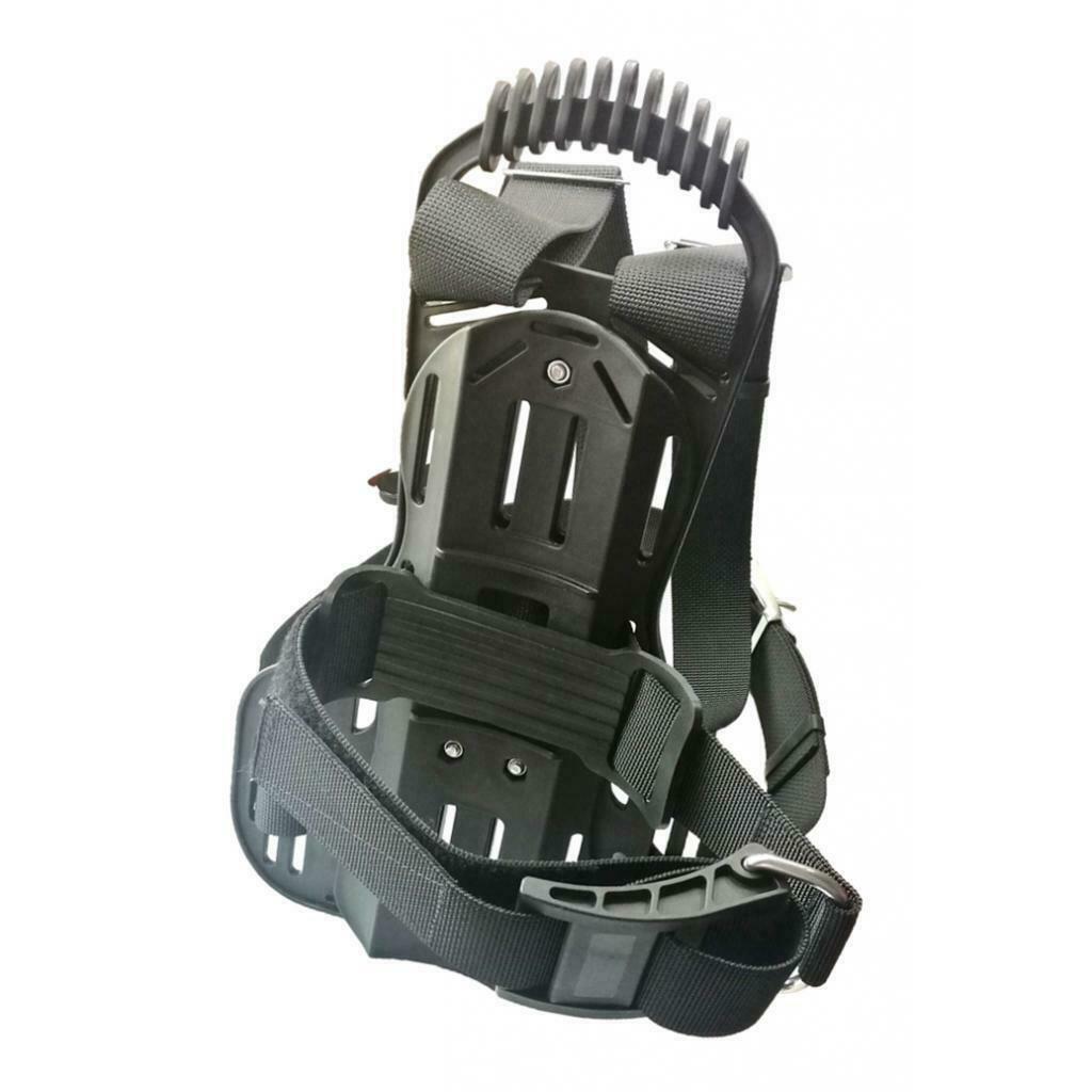 Premium Scuba Tank Backpack with Adjustable Straps for Snorkeling PP Black