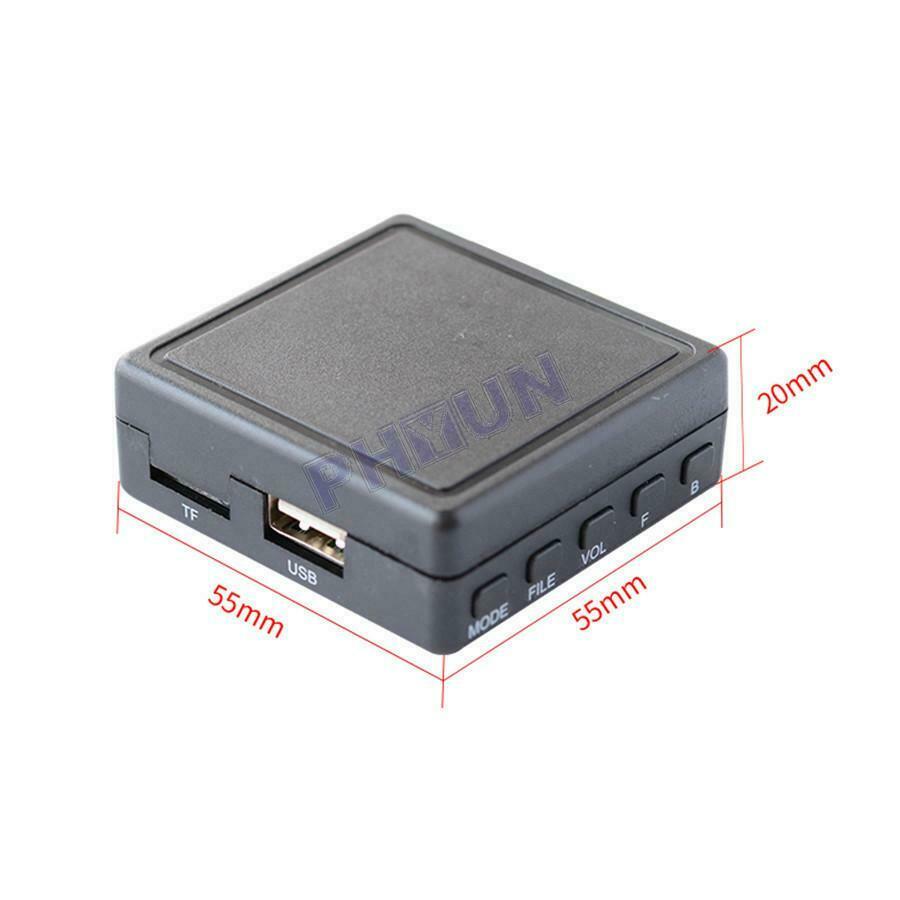 For AUX Interface Car Bluetooth 5.0 Music Adapter Wireless Audio w/ Microphone