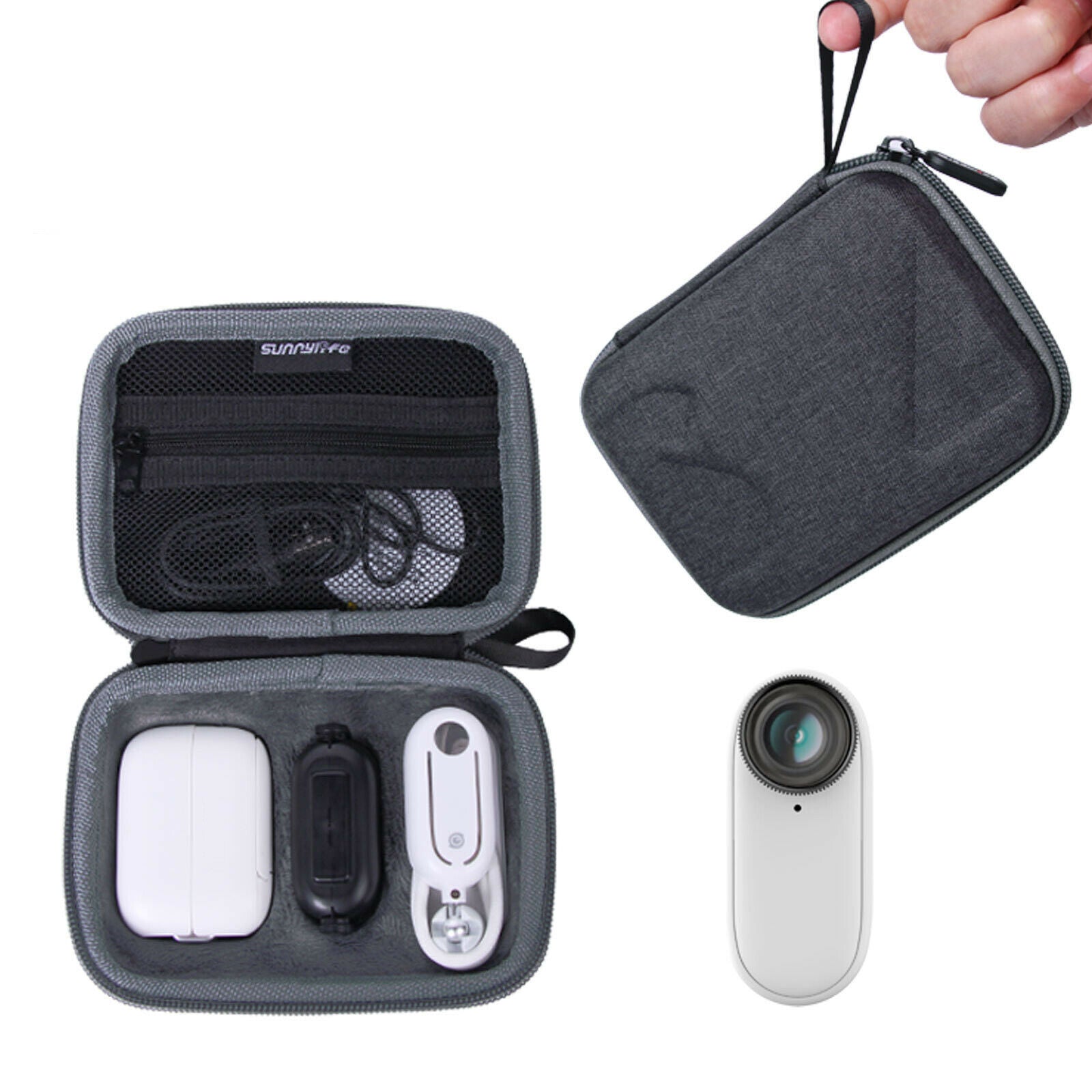Portable Carrying Case for Insta360 GO 2 Camera Accessories Black Gifts