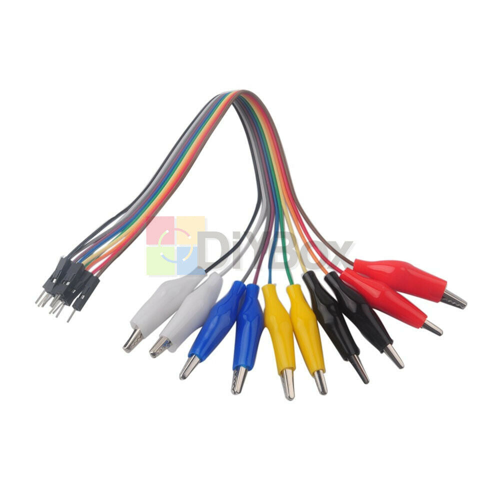 20cm Alligator Clip Jumper Wire Male+female Alligator Clip Dupont Wire Test Lead
