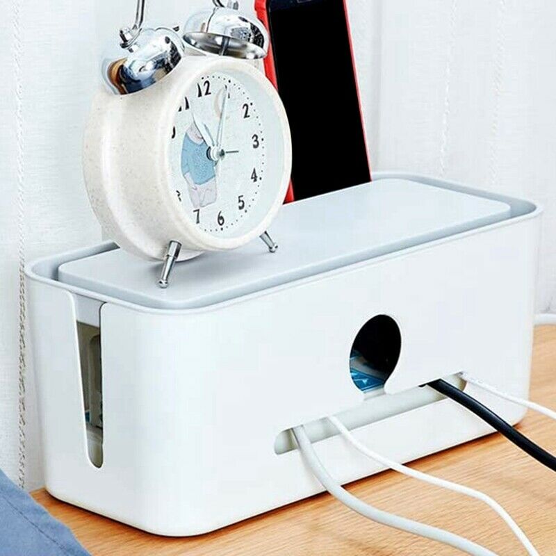 Cable Management Box, Cable Cord Organizer, Cord Management Container Cover Q9S2