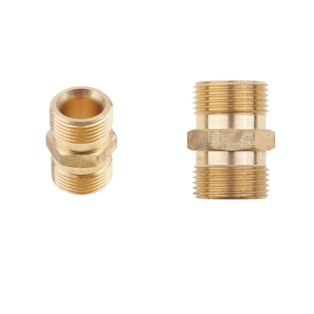 2 pcs Pressure Washer Hose Quick Connector M22x 1.5mm Coupler 14mm+15mm