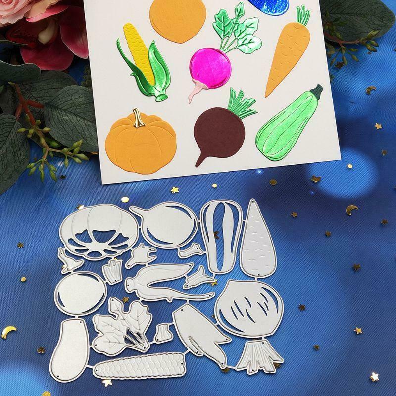 Vegetables Metal Cutting Dies Stencil Scrapbooking DIY Album Stamp Paper Emboss