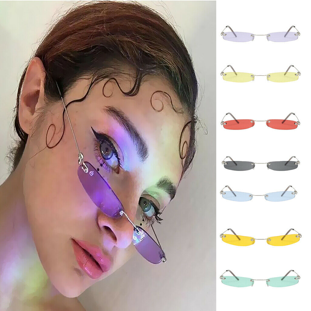 Unisex Fashion Small Lens UV400 Designer Plastic Sunglasses Purple