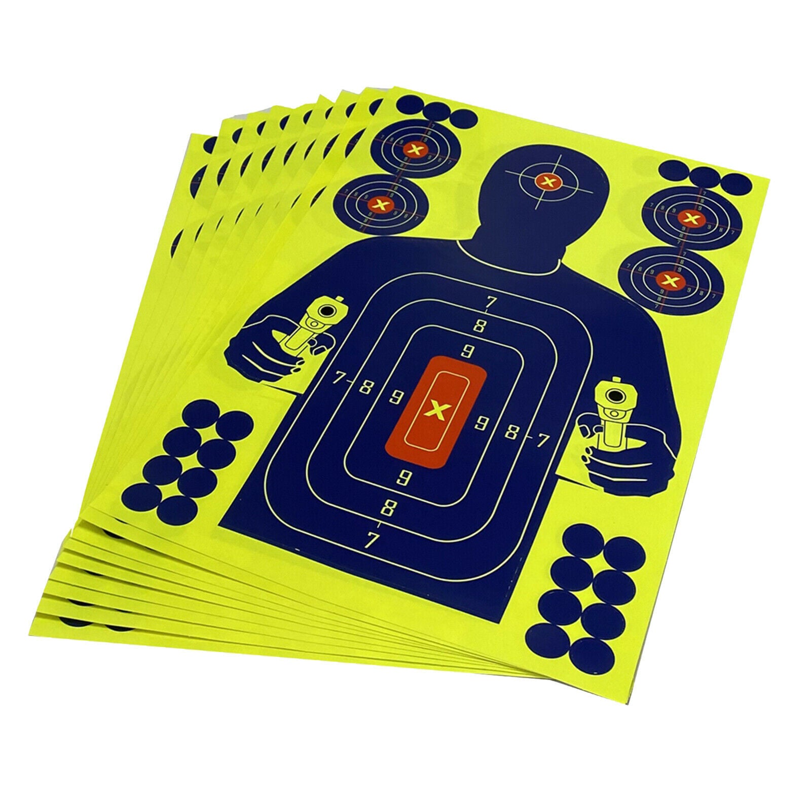 10 pcs Self-Adhesive Paper Shooting Reactive Target Splatter Hunting 12x18''