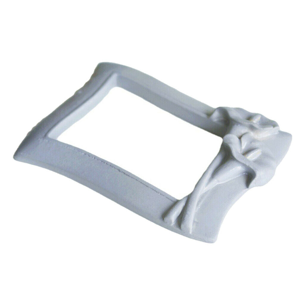 Classic Baroque Photo Frame Picture Display Stand Party Wall Ornament Gray