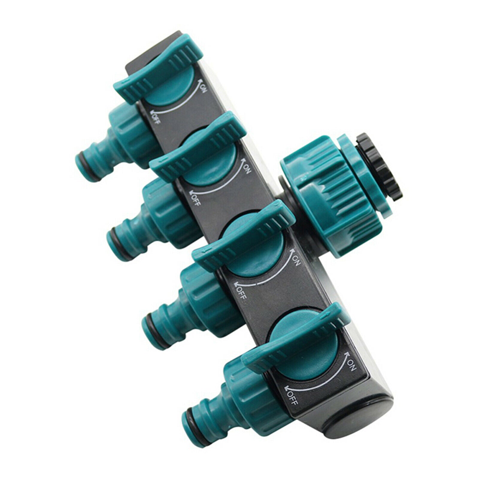 1/2" 4 Way Hose Splitter for Garden Yard Lawn Patio Tap Connector Irrigation