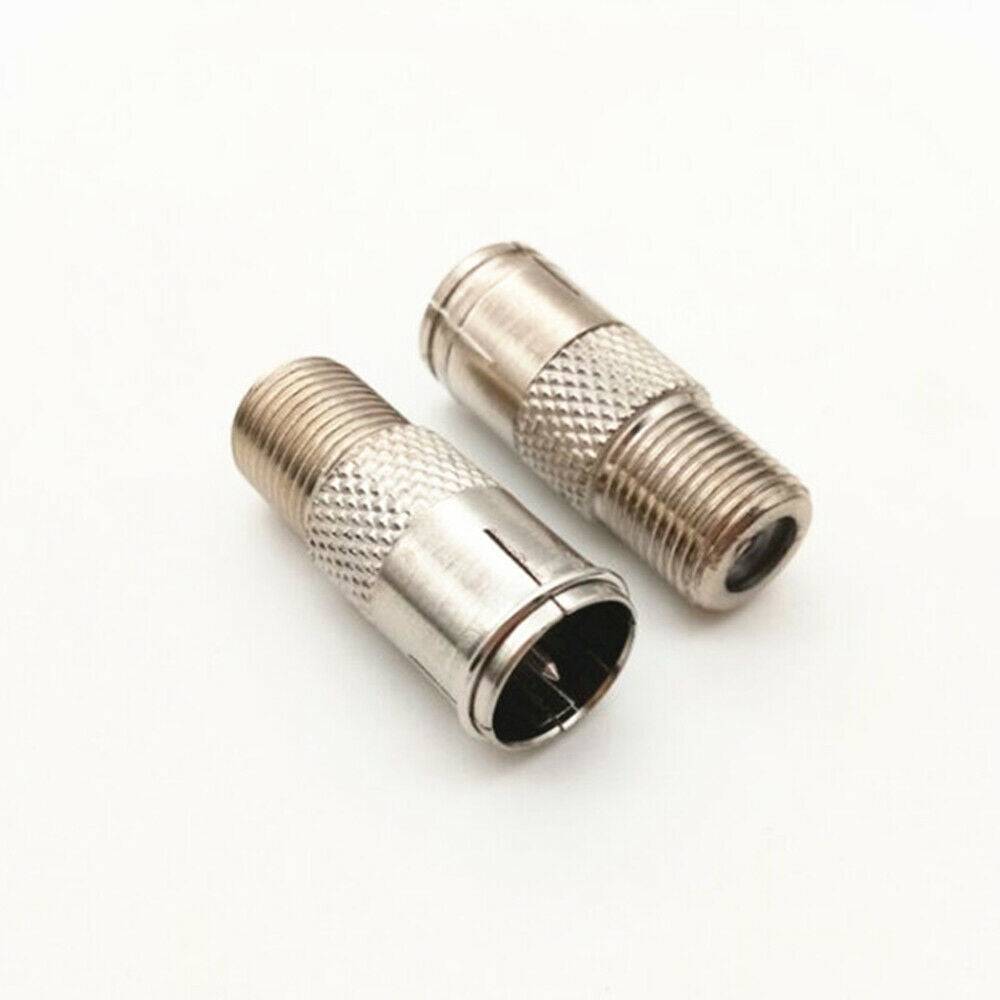 4PC F Type Quick Plug RF Coax Coaxial Cable Adapter Connector Male to Female M/F