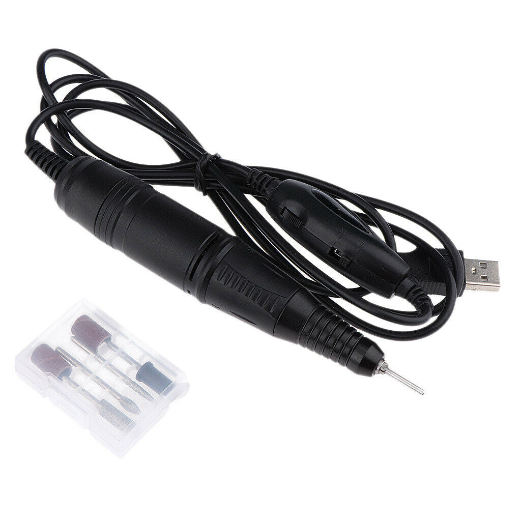 20000RPM USB Electric Nail Drill File Machine Pen Manicure Pedicure Tool Kit