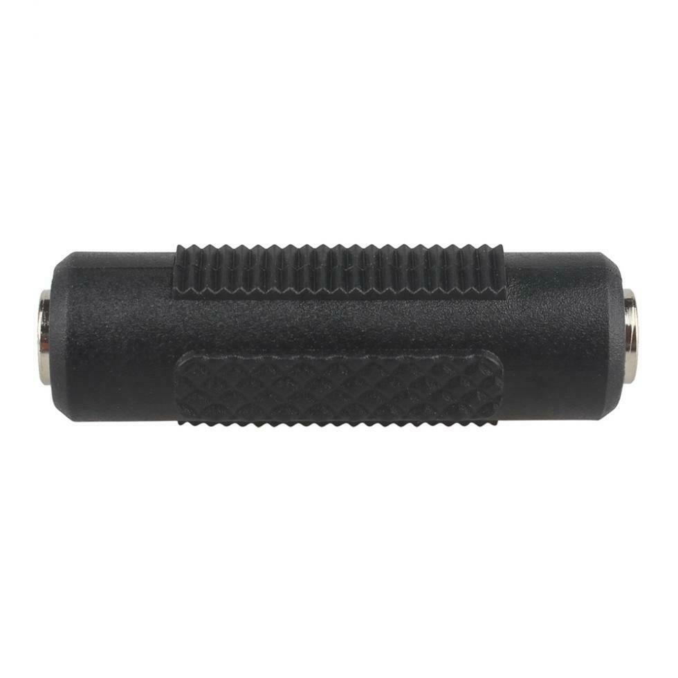 2PCS Black Color Microphone MIC / Audio Adapter 3.5mm Male to Female for Guitar