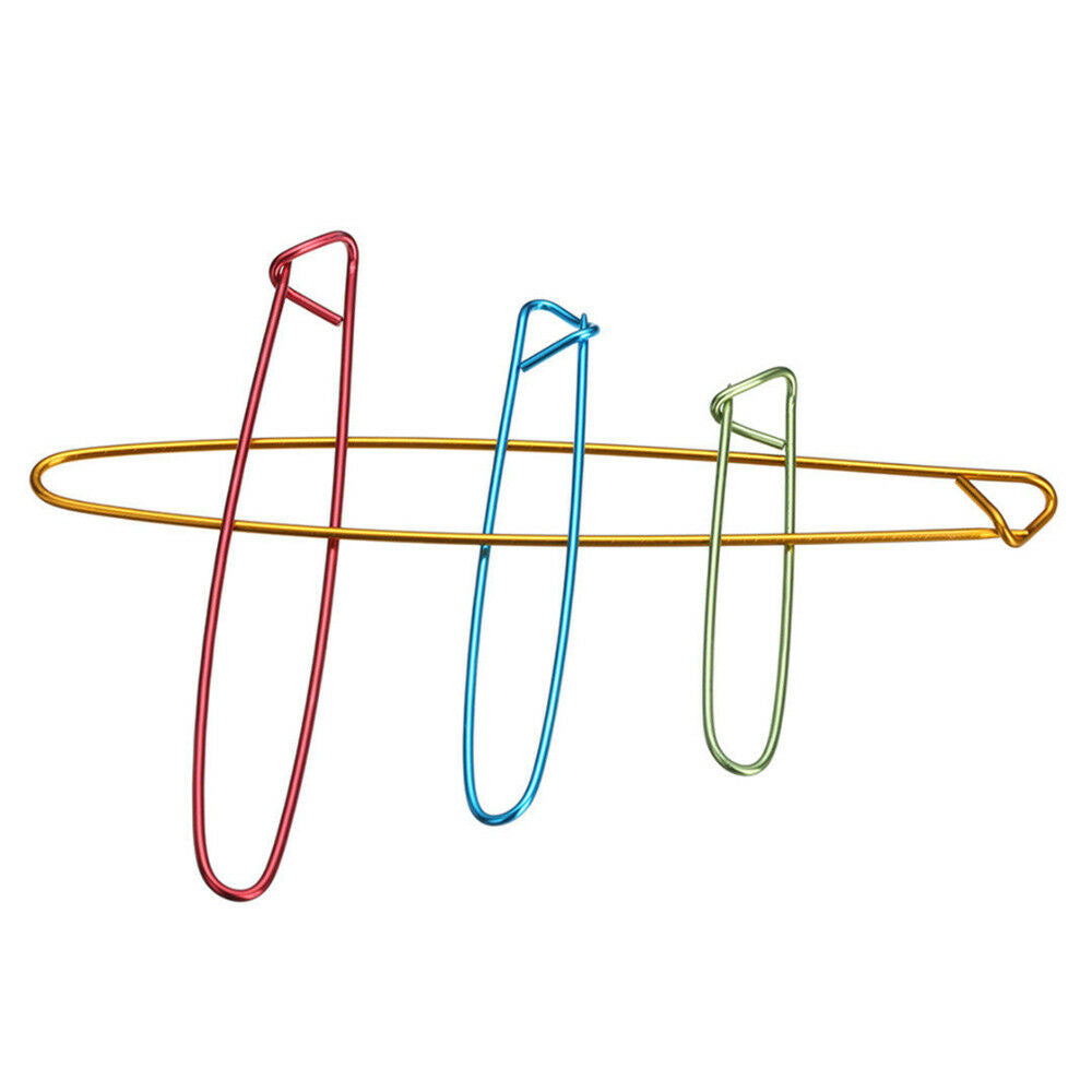 1 Set 4 Sizes Aluminum Stitch Pins Holders Knit Knitting Needles Crochet Hooks