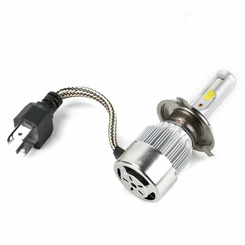 2X H4 LED Headlamp Kit 78W 30000LM Distance/dipped-beam COB 6000K XenonBDAU