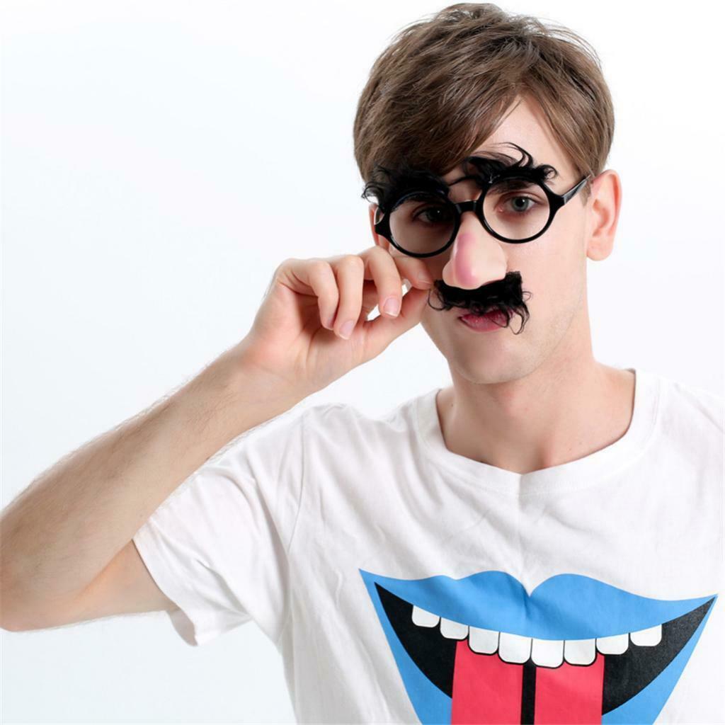 Funny Party Glasses Eyebrow Mustache Big Nose Photobooth Props Birthday Creative