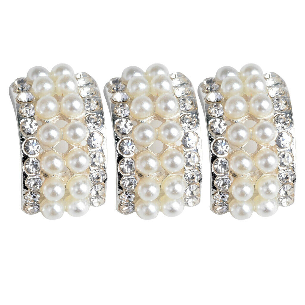 Set of 10 pearls rhinestones crystal flatback ornament gemstones decoration DIY