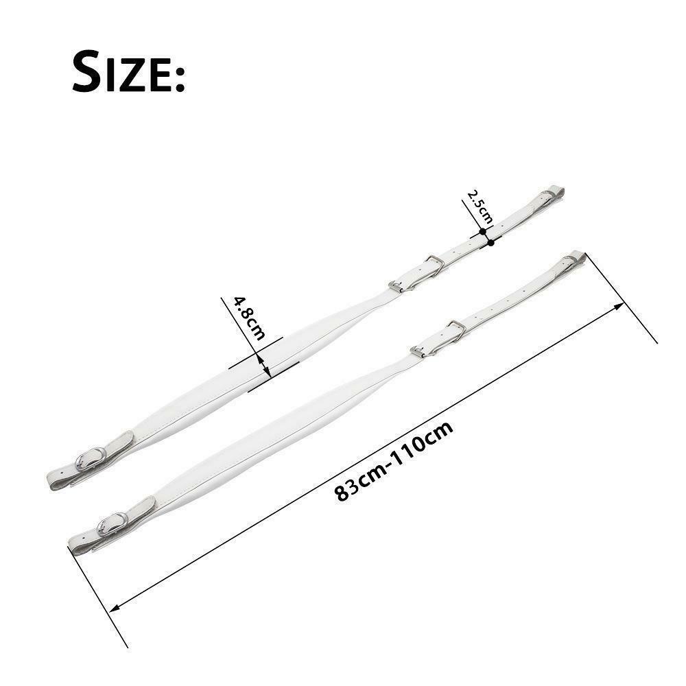 Cmfortable Leather Accordion Straps Shoulder Arm Belts Set Accessory White