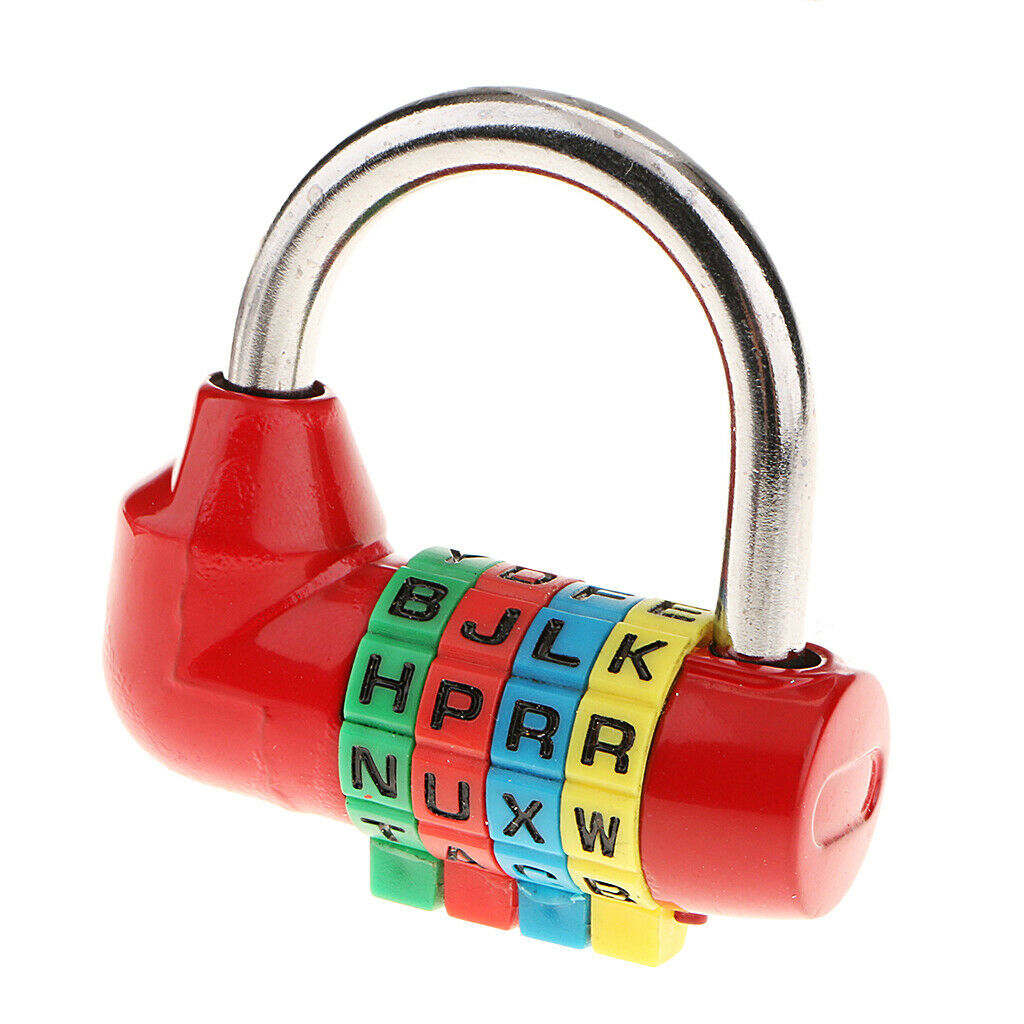 Combination Lock Outdoor Resettable 4 Digit Padlock, 2 Pack Heavy Duty and