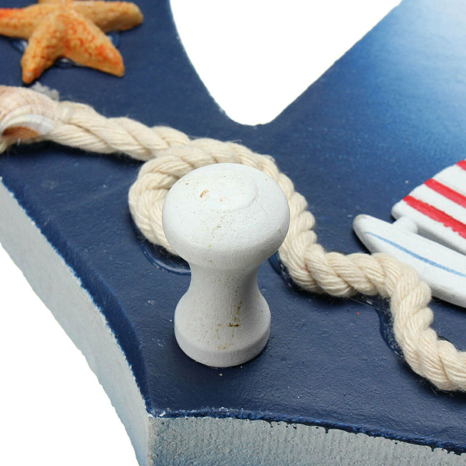Nautical Anchor Wall Hanging Hook Ship Starfish Decor Coat Hat Kids Gift