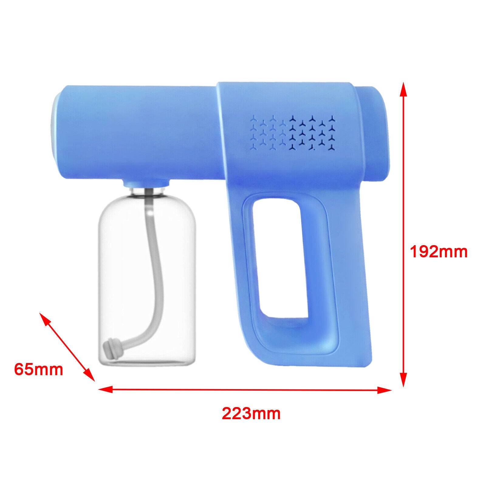 Blue Handheld Disinfectant Sanitizer Fog Machine 380ml Atomizing Sprayer