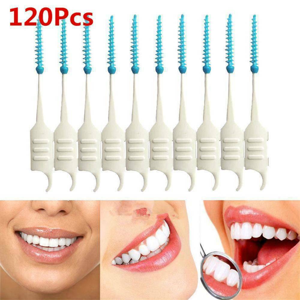 Lots 120Pcs Dental Oral Floss Clean Brushes Between Interdental Teeth Care Tools
