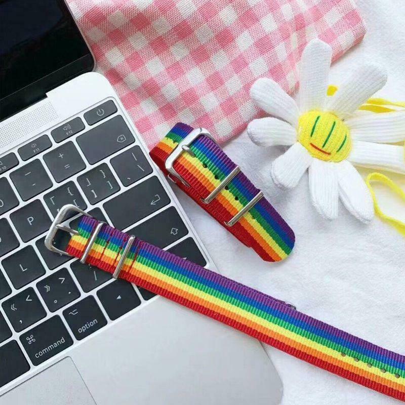Couples Rainbow Bracelet Adjustable Women Girls Wristband Colorful Bracelets