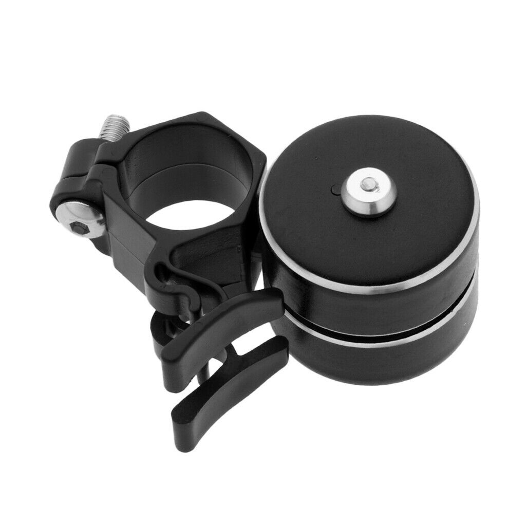 Bike Handlebar Bell Horn 3-Sounds Alarm Warning Ring Bells 120DB Black