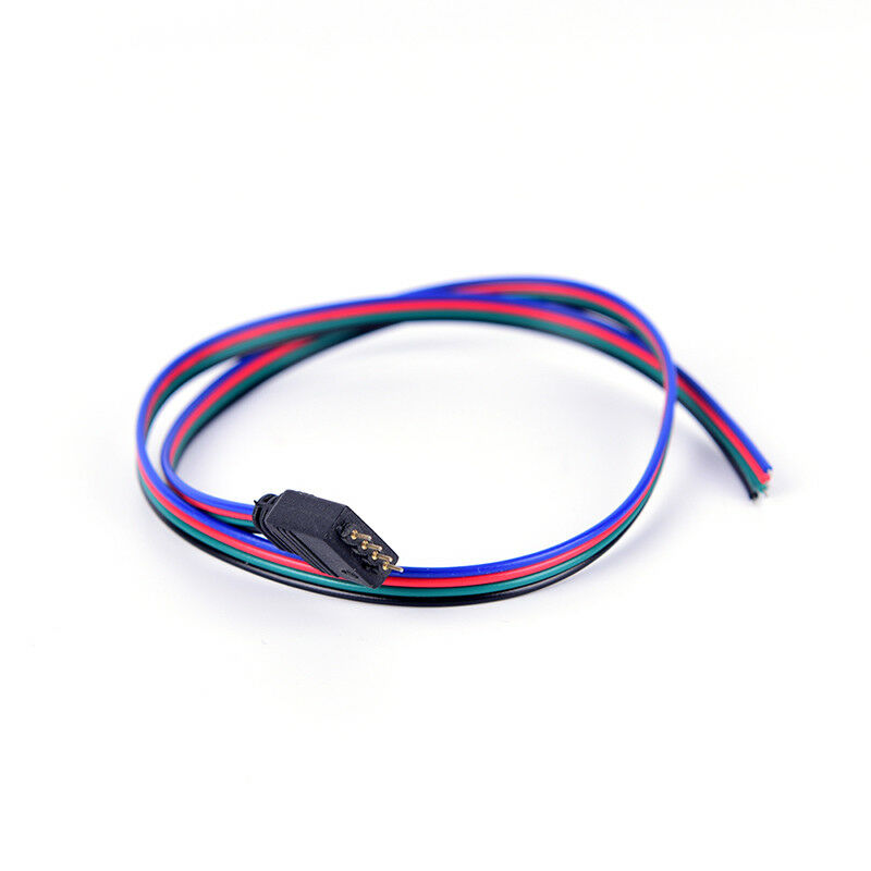 1pc 50cm 4pin red male flat connecting wire for rgb 3528 5050 led strip li.l8
