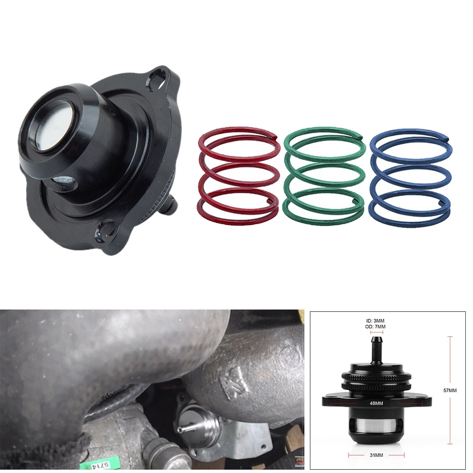 Auto Recirculating Dump Valve Racing Blow Off Valve Fit for Vauxhall Astra Corsa