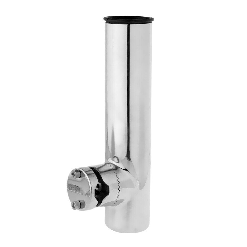 Stainless Steel Boats Sea Clamp On Fishing Rods Holder for Rails 3/4" to 1